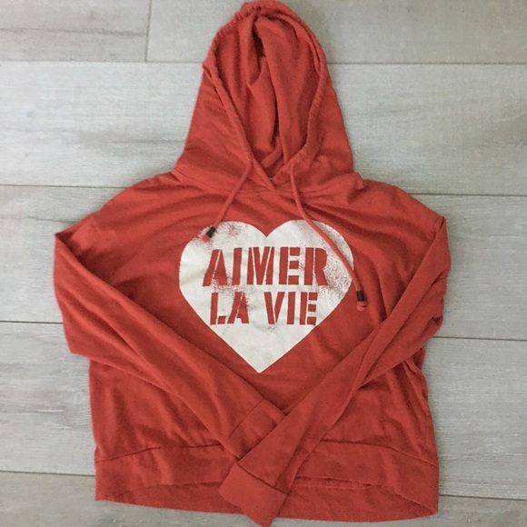 forever 21 red hoodie